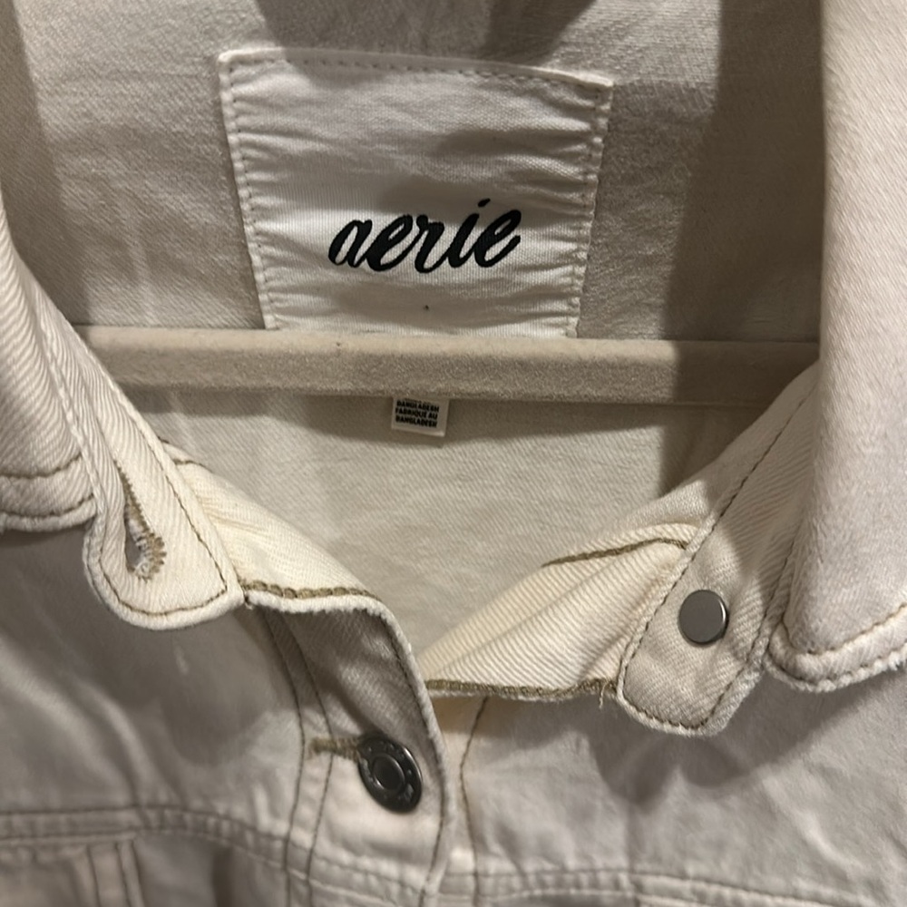 Aerie light weight Denim Shirt/Shacket - Picture 2 of 4